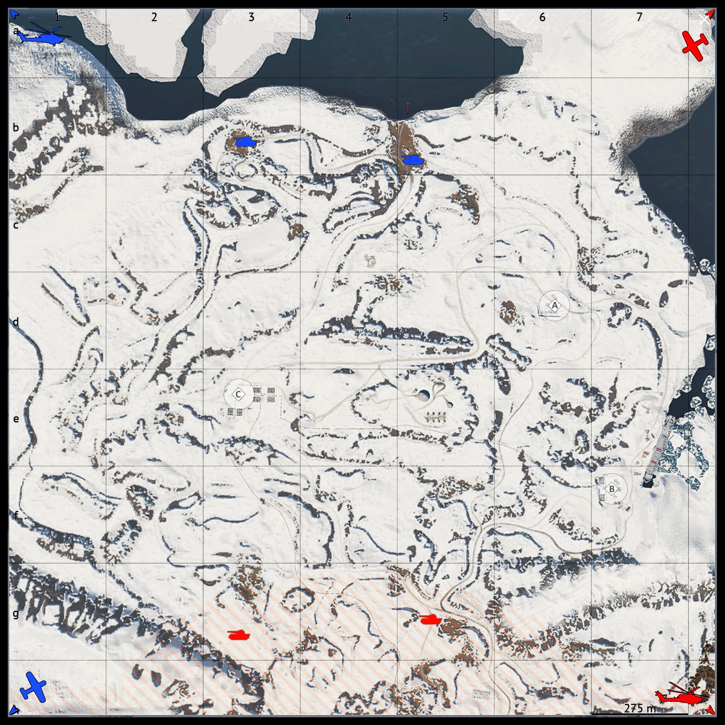 Arctic Pier map for War Thunder Ground Battles