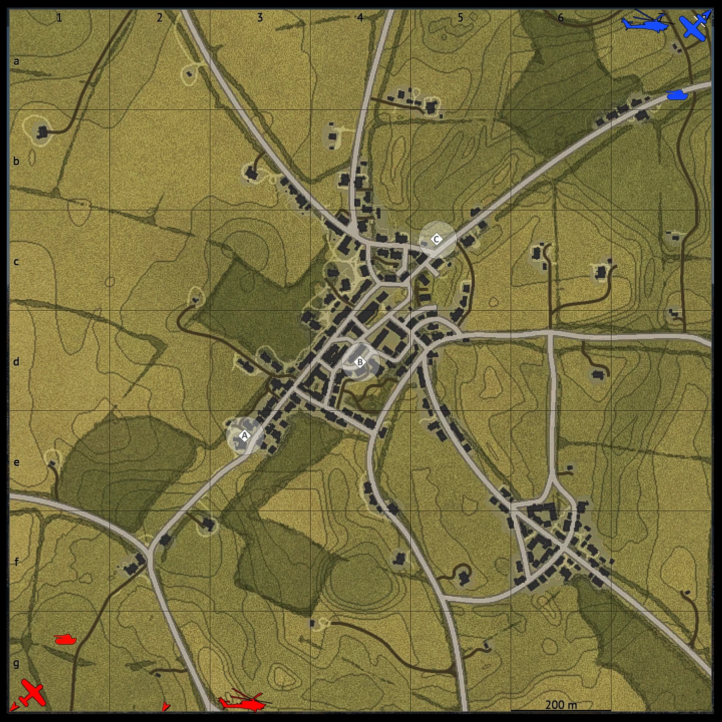 Ardennes map for War Thunder Ground Battles