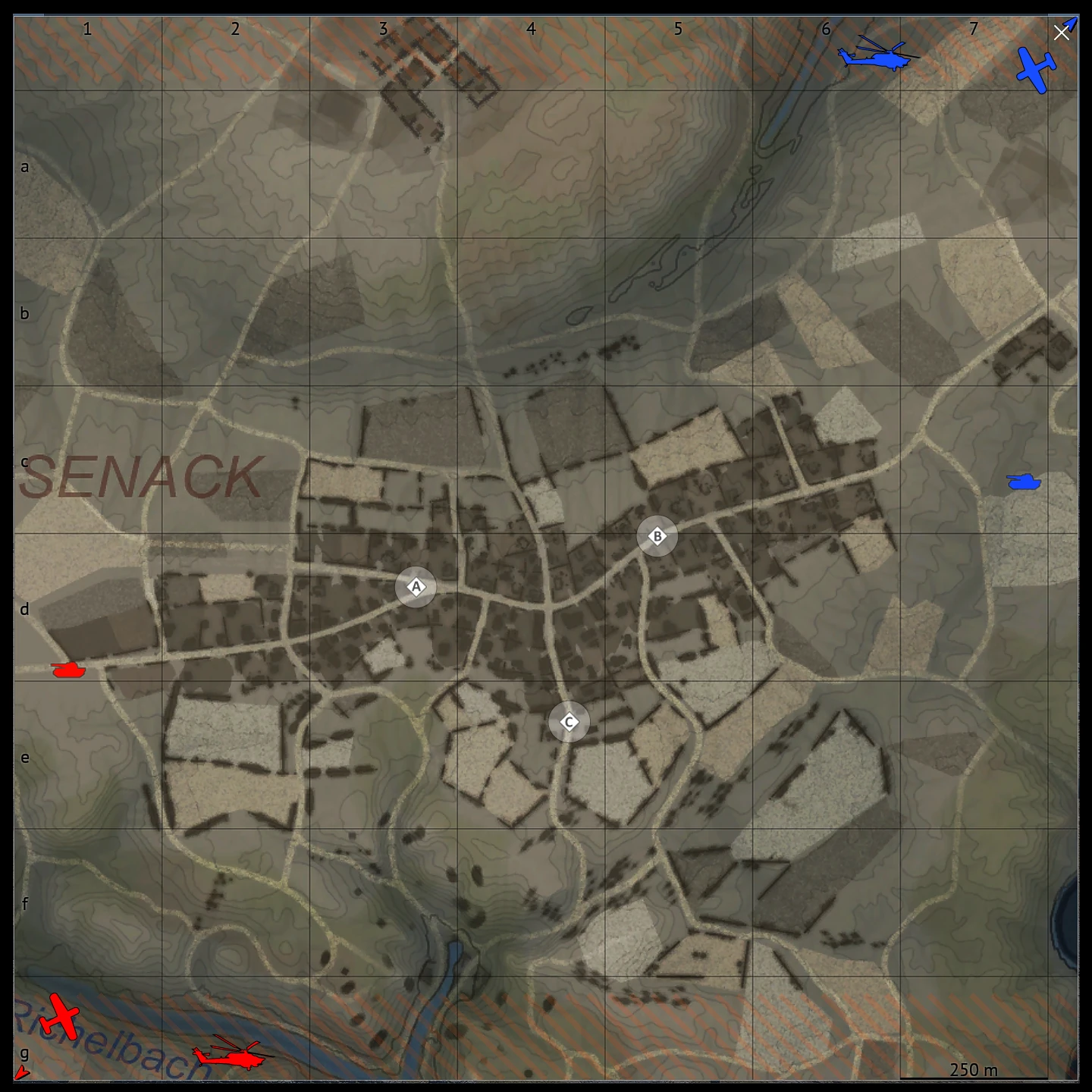 Battle of Hürtgen Forest map for War Thunder Ground Battles