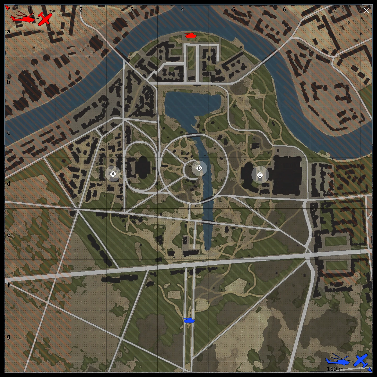 Berlin map for War Thunder Ground Battles