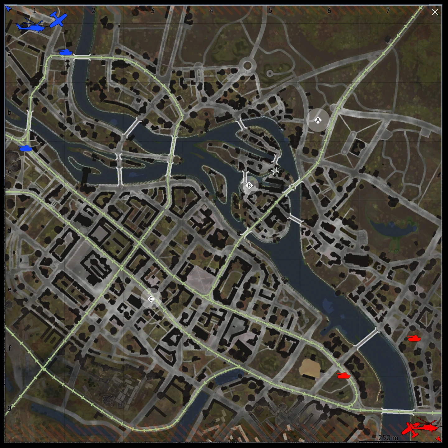 Breslau map for War Thunder Ground Battles