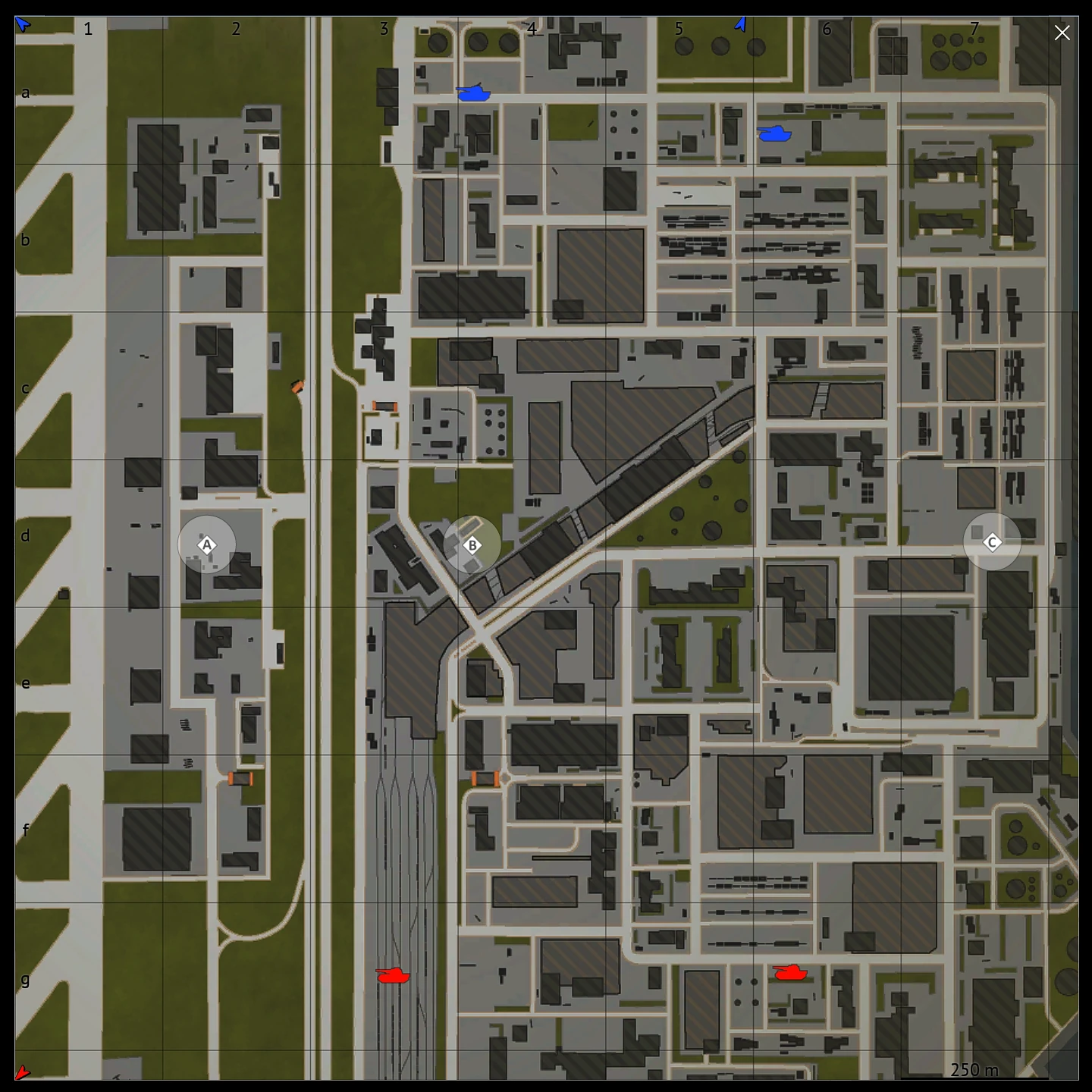Cargo Port map for War Thunder Ground Battles