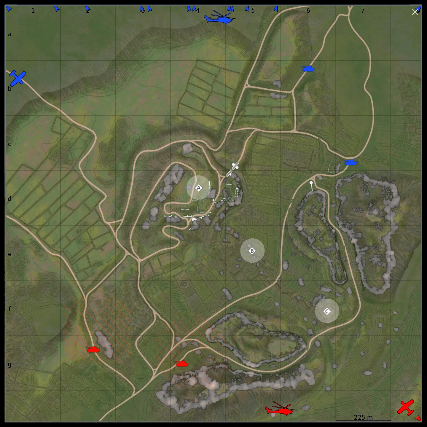 Carpathians map for War Thunder Ground Battles