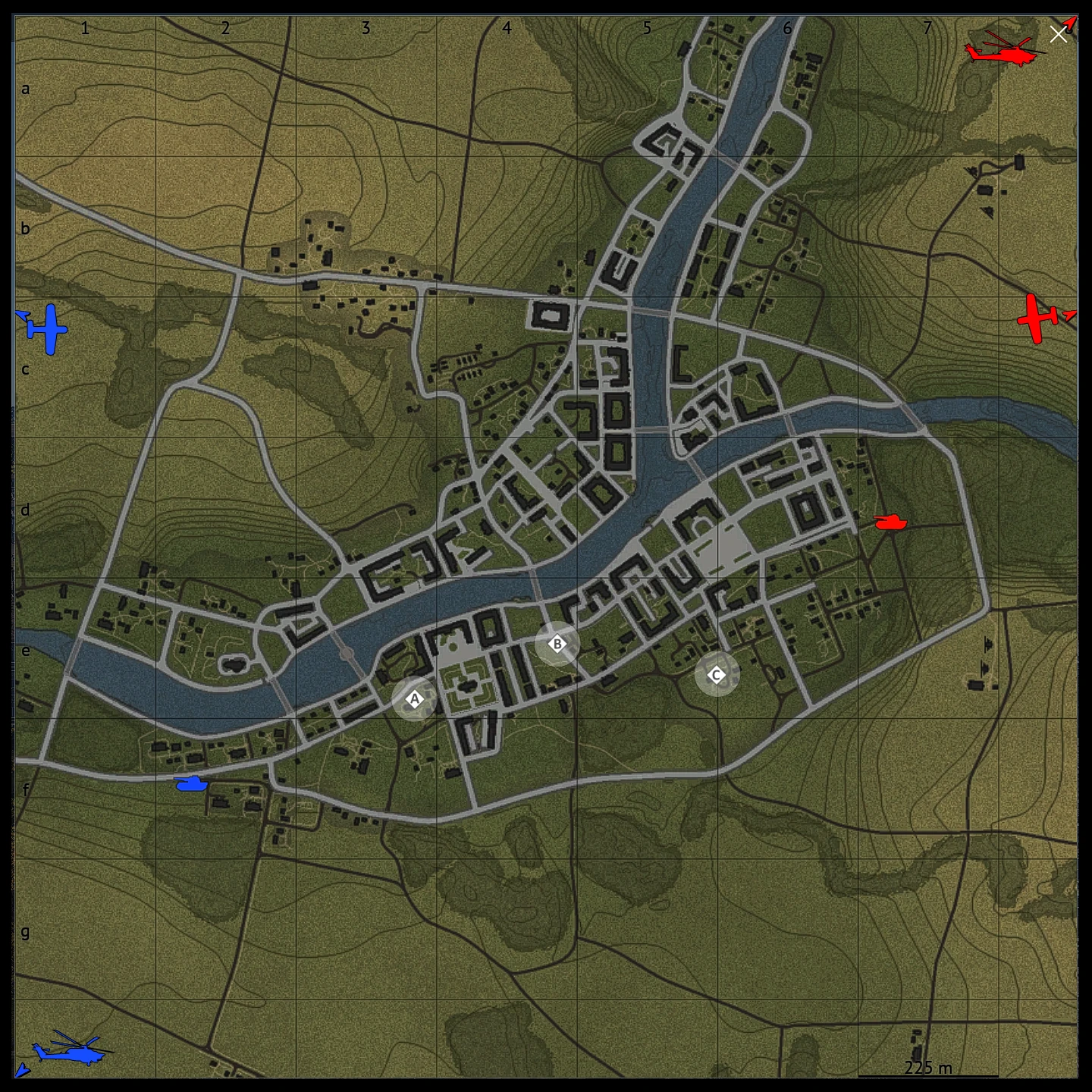 Eastern Europe map for War Thunder Ground Battles