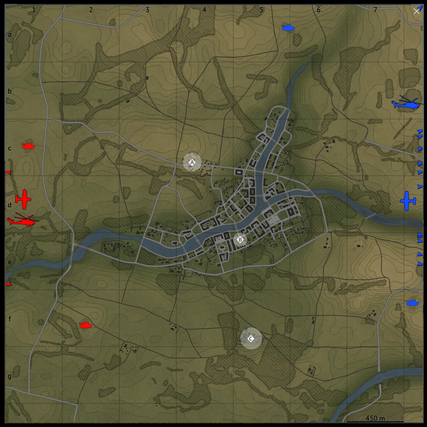 European Province map for War Thunder Ground Battles