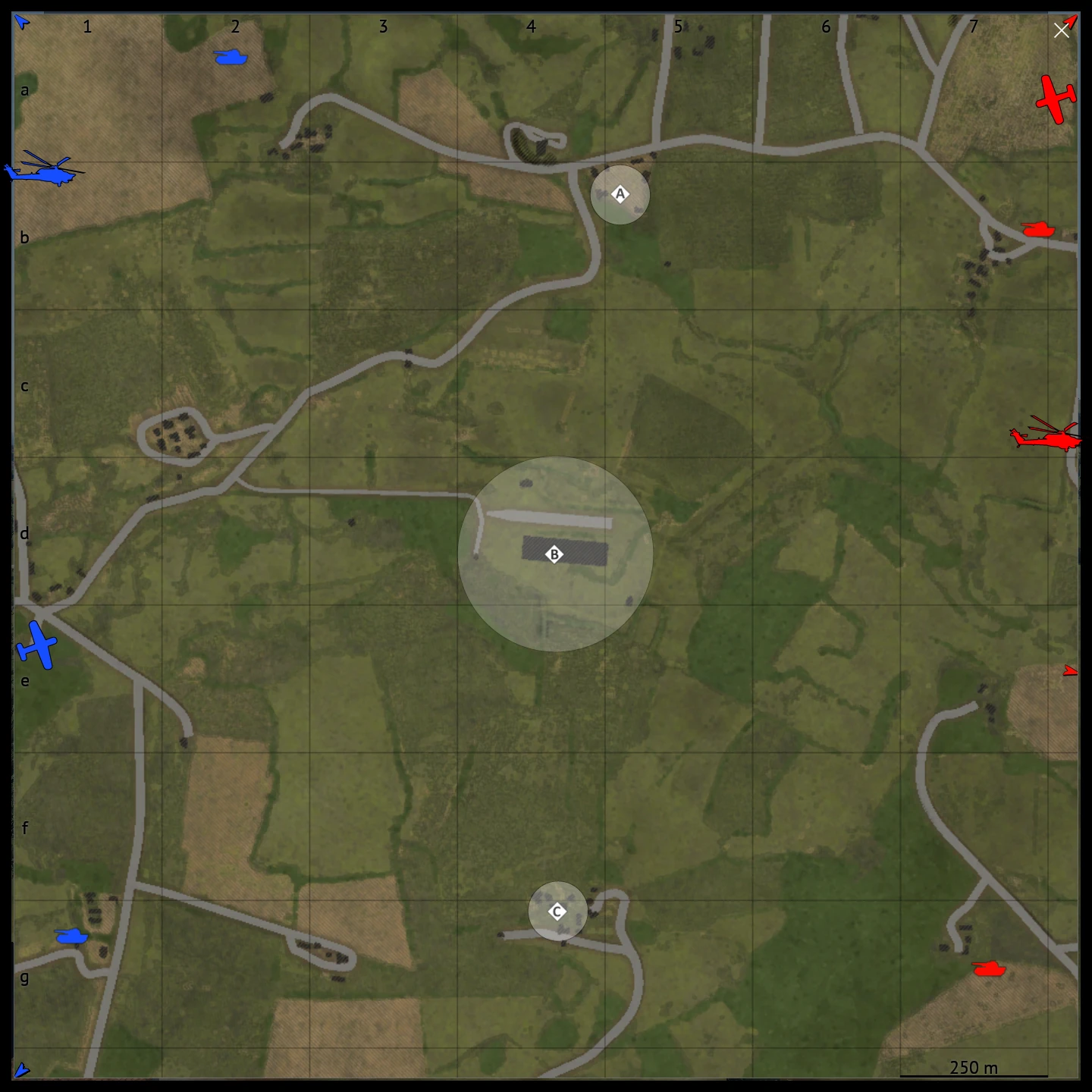 Fields of Normandy map for War Thunder Ground Battles