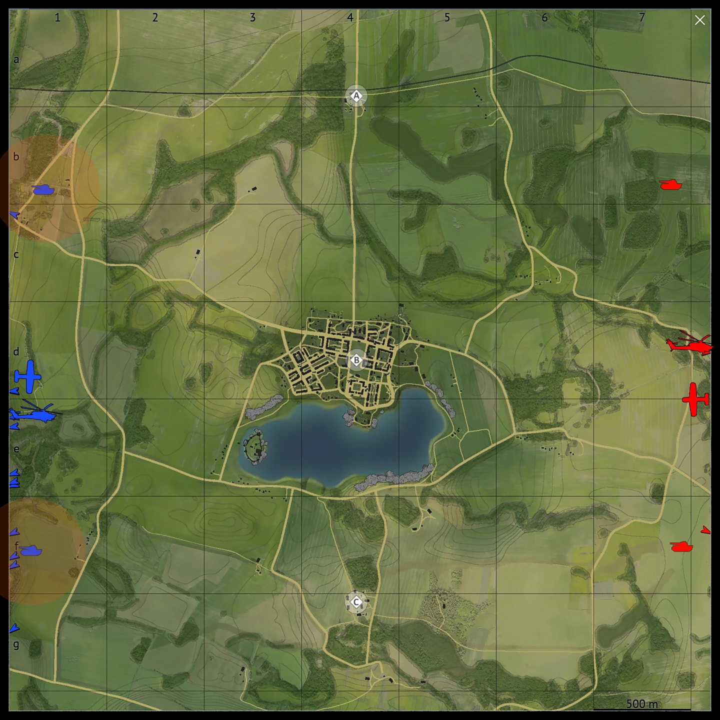 Fields of Poland map for War Thunder Ground Battles