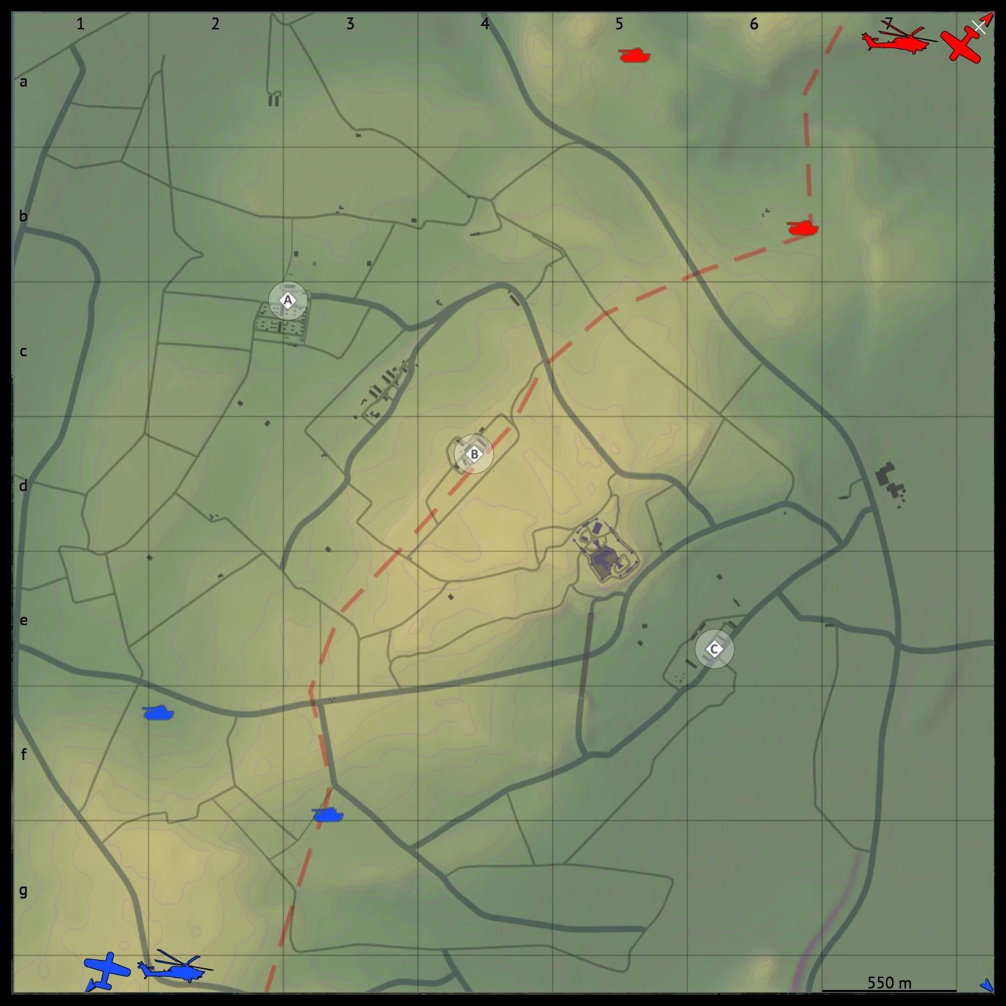Fulda map for War Thunder Ground Battles