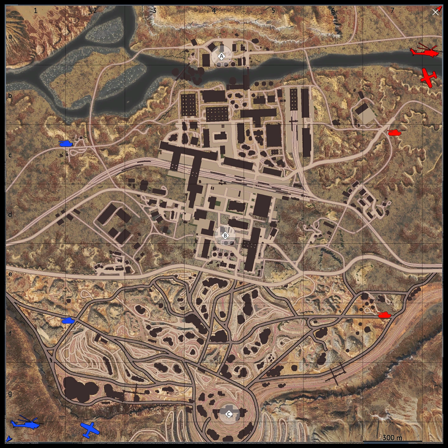 Golden Quarry map for War Thunder Ground Battles