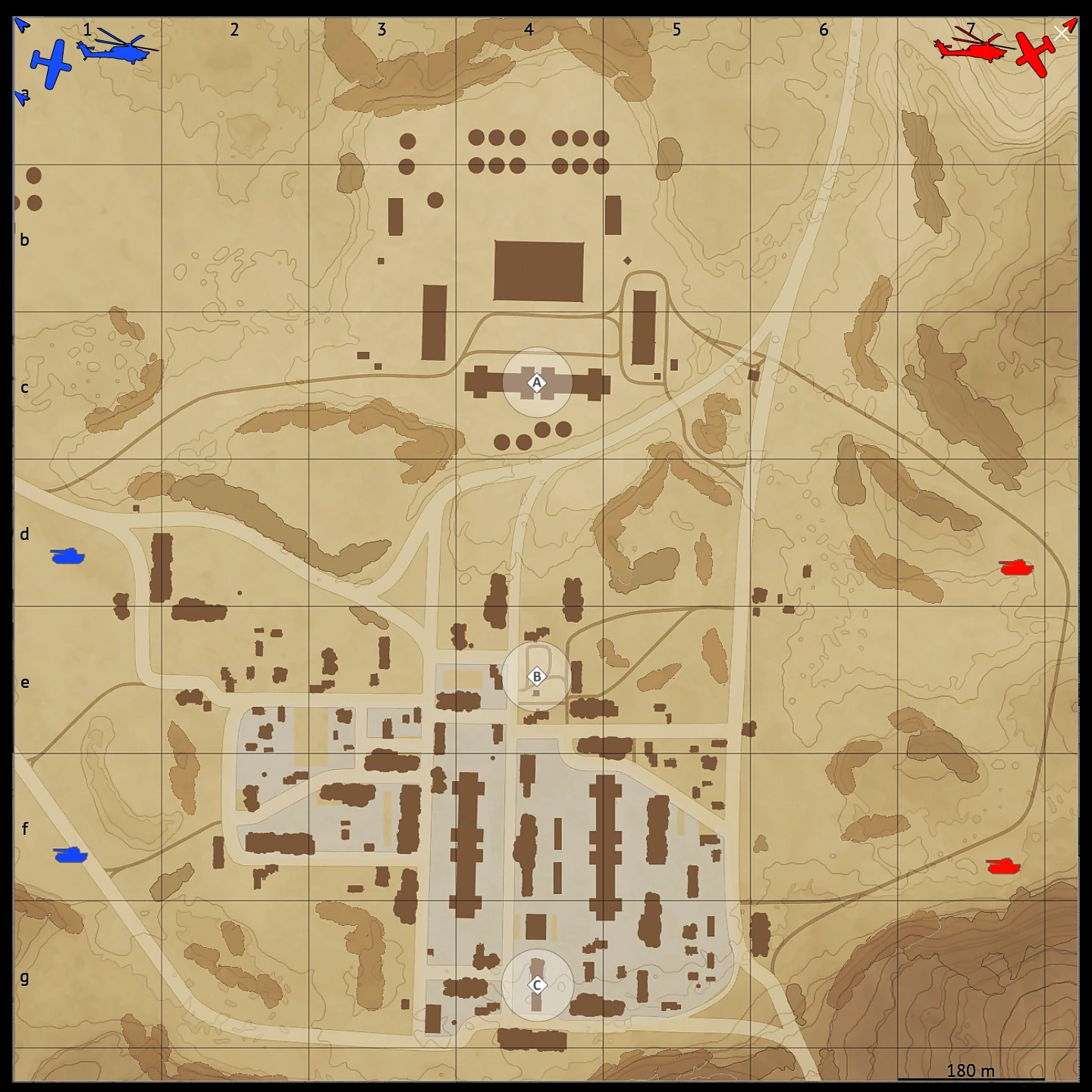 Middle East map for War Thunder Ground Battles