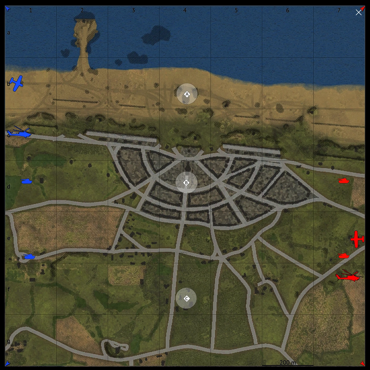 Normandy map for War Thunder Ground Battles