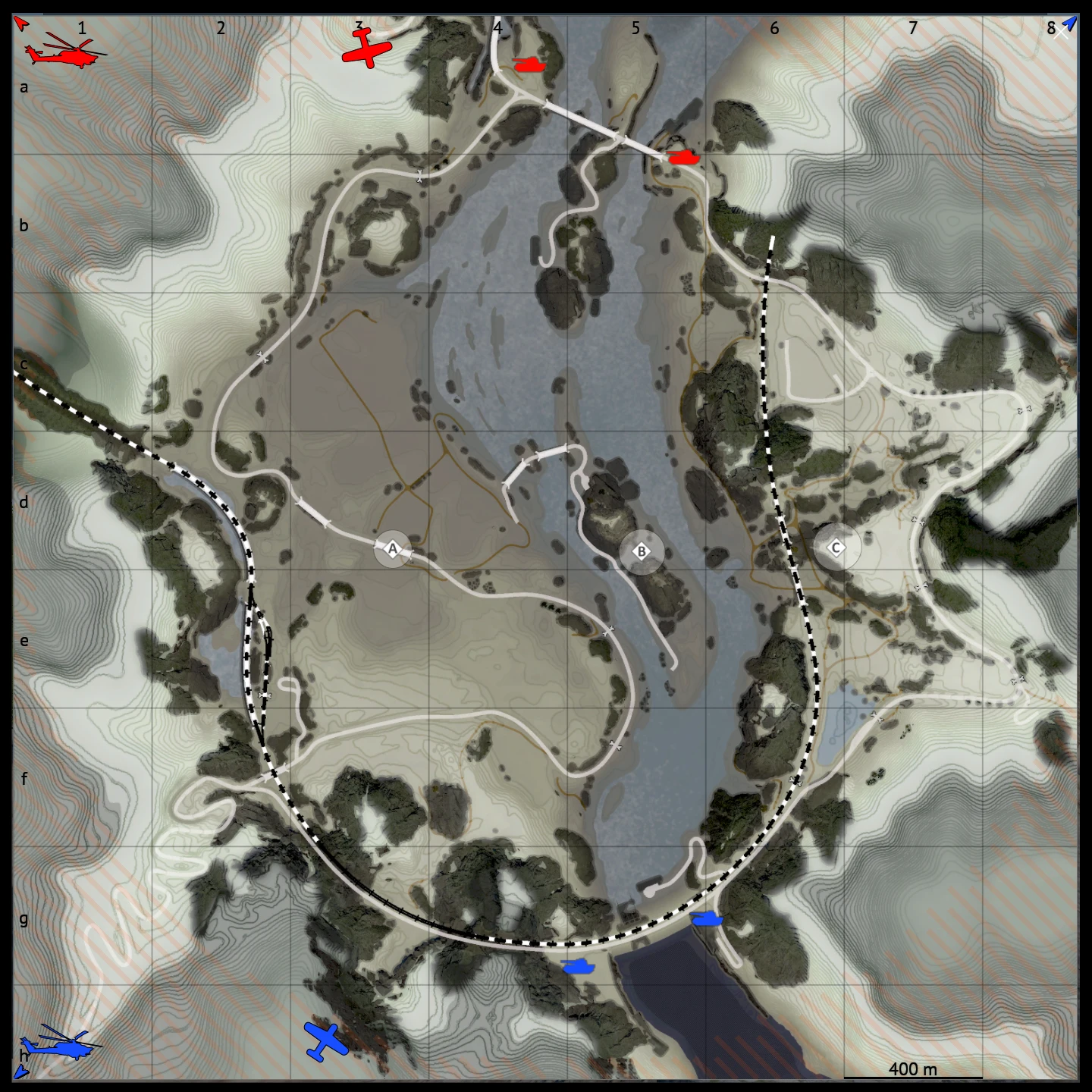 Pradesh map for War Thunder Ground Battles