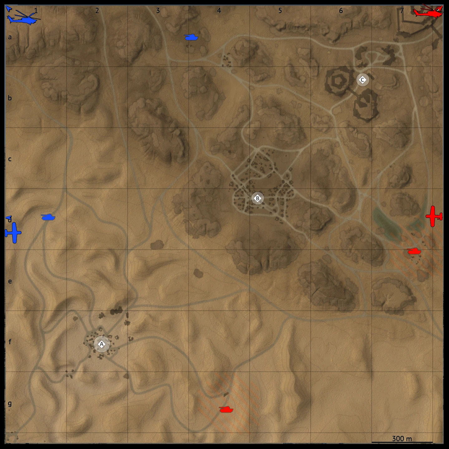 Second Battle of El Alamein map for War Thunder Ground Battles