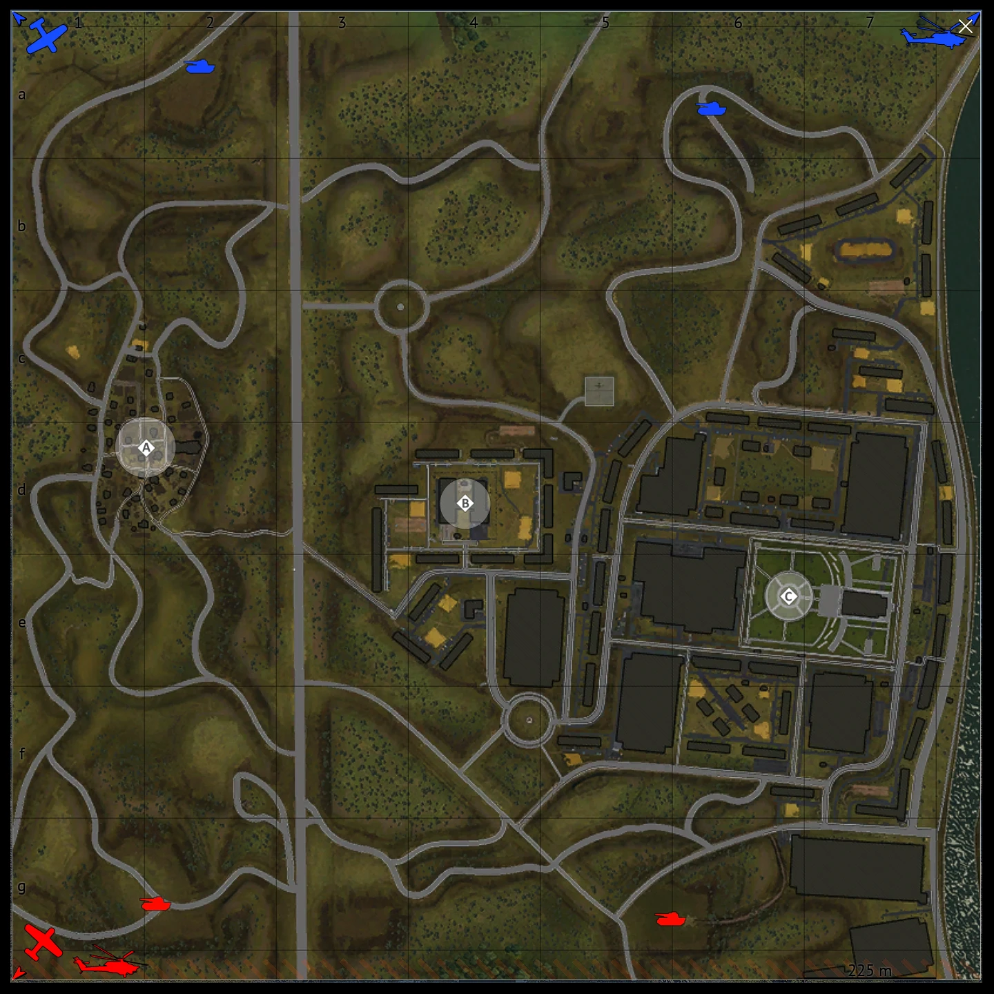 Seversk-13 map for War Thunder Ground Battles