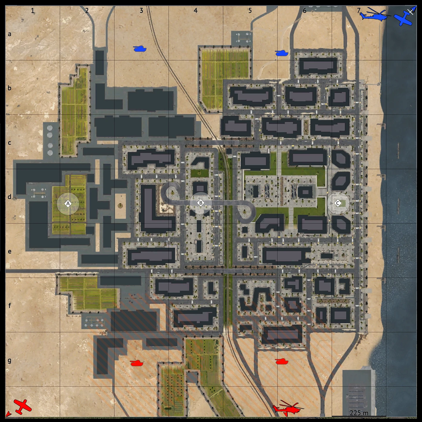 Sun City map for War Thunder Ground Battles