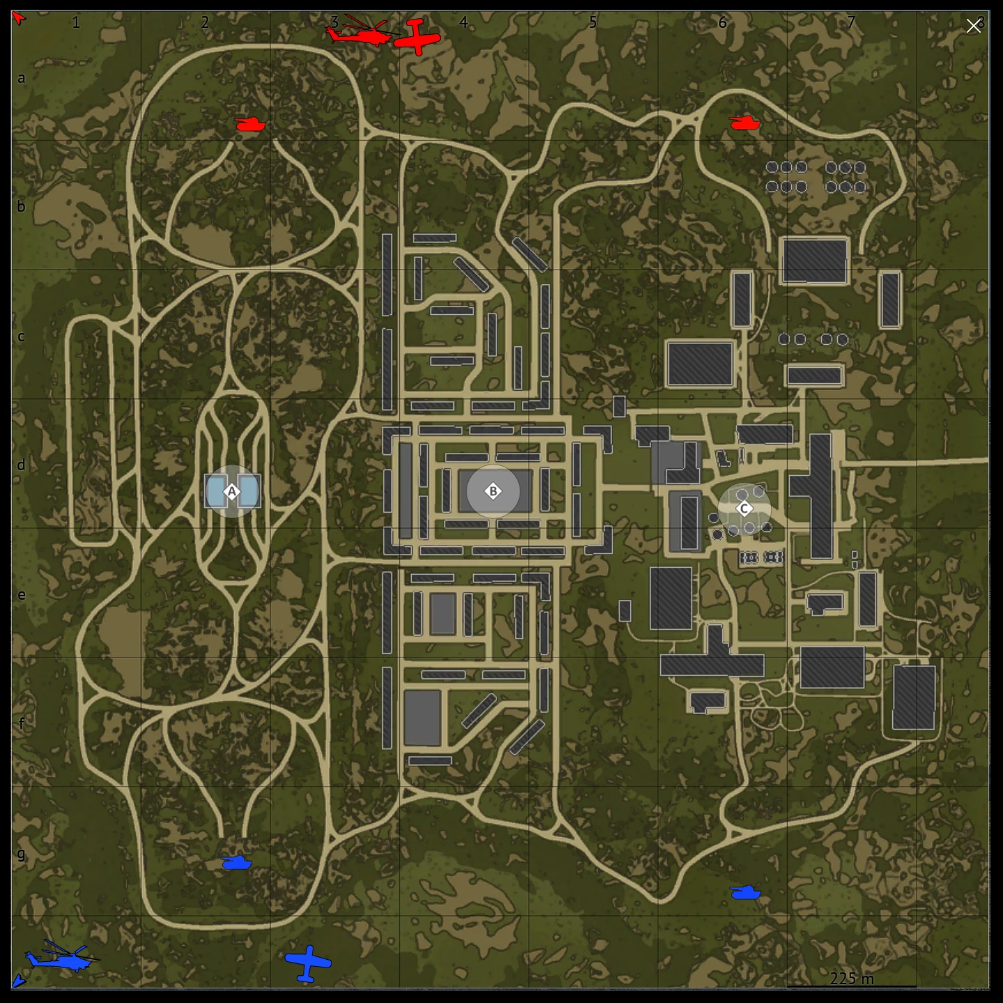 Test Site-2271 map for War Thunder Ground Battles
