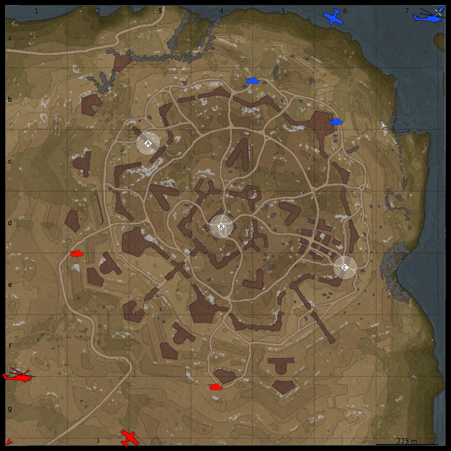 White Rock Fortress map for War Thunder Ground Battles